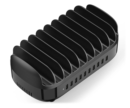 Ładowarka do smartfonów Orico Inteligentna stacja ładowania DUK-10P-V1 10 x USB-A - czarna